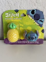 Set Of 2 Taste Beauty Disney Stitch Flavored Molded Lip Balms Pineapple NEW
