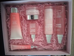 SADOER Collagen Sakura Moisturizing Face Skin Care Set, Cream, Serum, Toner