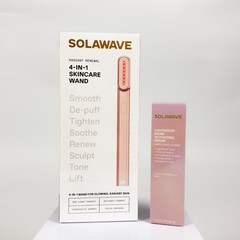 Solawave Radiant Renewal 4-in-1 Skincare Wand + LightBoost Serum 1.7oz/50ml NIB
