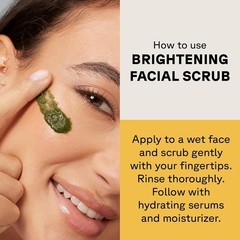 Acure Brightening Facial Scrub – Exfoliating 4 Fl Oz (Pack of 1),