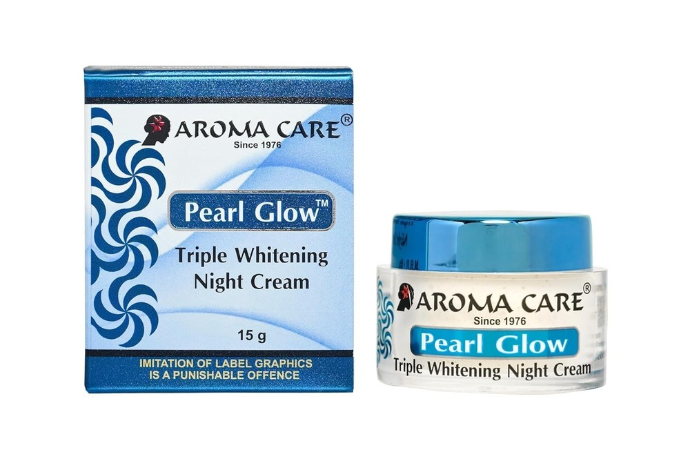 Aroma Care Pearl Glow Night Cream, 15g – Brightening & Moisturizing Alpha Arbuti