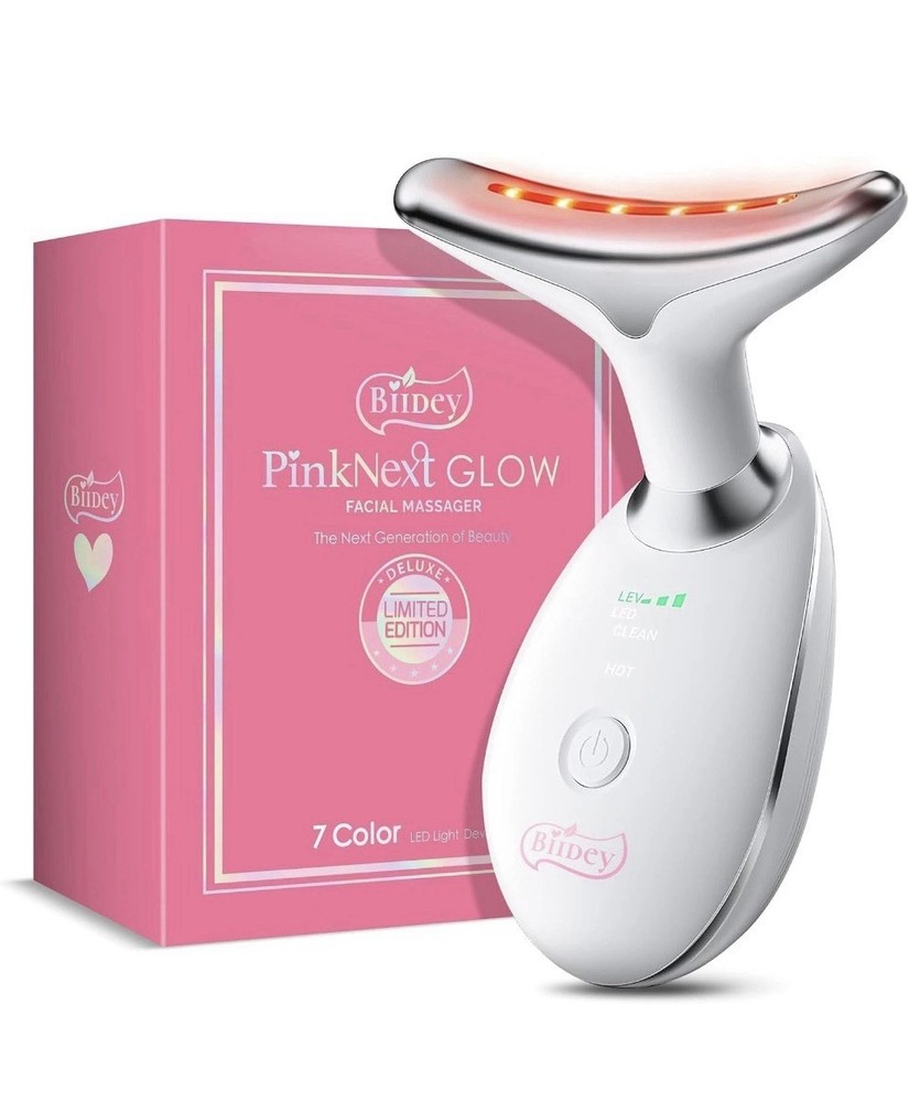 Biiney pinknext glow LIMITED EDITION 7 color LED NECK FACIAL THERAPY MASSAGER