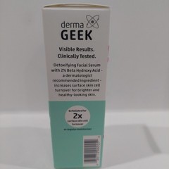 Derma Geek Detoxifying Facial Serum Beta Hydroxy Acid 2% , 1.3 FL OZ
