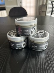 3 Pack Dove Men Care Face & Body Scrub Charcoal + Clove Oil 3.5 Oz