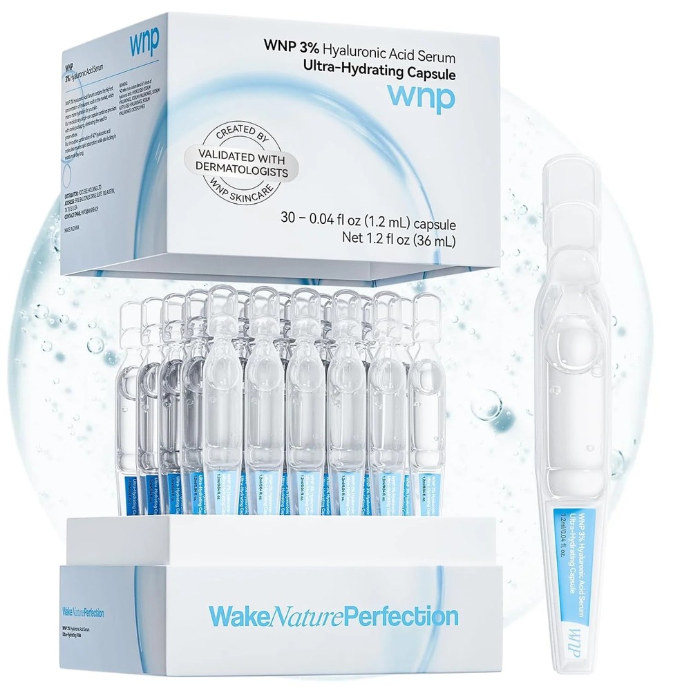 WNP Hyaluronic Acid Serum 3% for Face with 4D Multi-Layer Hydration | Ultra Hydr