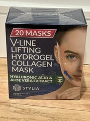 Stylia 20 Piece Double Chin Tightener V Line Shaping Face Masks