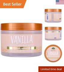 Indulgent Whipped Shea Body Butter with Vanilla – Nourishing & Hydrating 8.4 oz