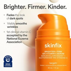 skinfix BRIGHTEN + FIRM 15% VITAMIN C SERUM TARGET+ 30ml Full Size NIB Authentic