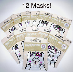 The Creme Shop BRIGHTEN UP, SKIN! Face Mask w 24K GOLD x 12PK Exp 1/26+
