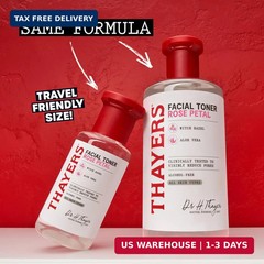 THAYERS Alcohol-Free Rose Petal Witch Hazel Facial Toner for Glowing Skin, Sooth