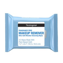 Neutrogena Makeup Remover Wipes for Face Daily, 25 Count (Pack of 1), blue