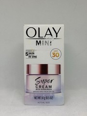 Olay MINI SUPER CREAM Dark Spots Fine Lines 24 HR Hydrate SPF 30 .5 oz Exp 06/27