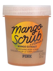 VICTORIAS SECRET PINK MANGO NOURISHING BODY SCRUB EXFOLIANT VITAMIN E 10 oz NEW