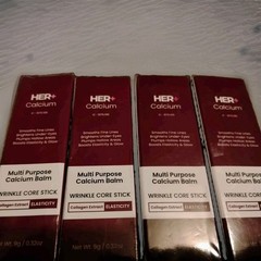 Her+ Calcium Multi-Purpose Balm Wrinkle Core Stick Exp 02/2029 New lot Of 4
