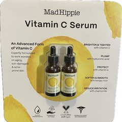 Mad Hippie Vitamin C Serum Konjac Root, Ferulic Hyaluronic Acid 2 x 1.02 fl oz