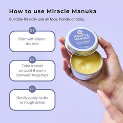 Miracle Manuka – Natural Skin Balm (1.94Oz) | Steroid-Free Eczema Cream & Miracl