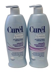 2 × Curel • RESTORE & REVIVE • Anti-Aging MOISTURE LOTION 13.5 oz / 384 mL Rare