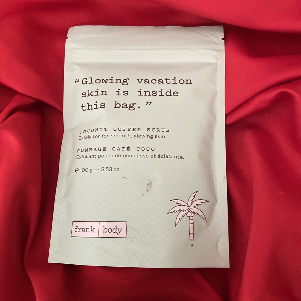 Frank Body Coconut Coffee Scrub FULL BODY EXFOLIATOR – 3.53oz