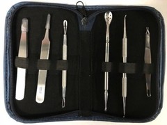Skin Care Kit High Quality Stainless Steel With Free Zipper Case