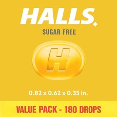 Honey Lemon Sugar Free Cough Drops 180 Count