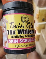 Twin Glow 10x Exfoliating Moisturizing Skin Scrub soap