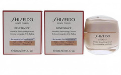Shiseido Benefiance Wrinkle Smoothing Cream 1.7oz -50ml Sealed (2 Pack ) NIB