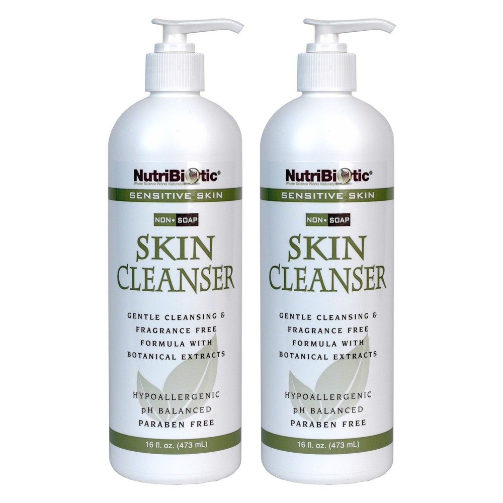 NutriBiotic NonSoap Skin Cleanser, Sensitive Skin with GSE – Hypoallergenic