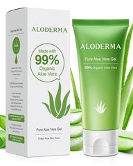 Aloderma Aloe Vera Gel Made within 12 Hours of Harvest with 99% Pure Organic Alo