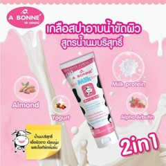 2 x A BONNE&rsquo; Spa Milk Salt plus Creamy Yogurt Shower Formula Brightening 350g