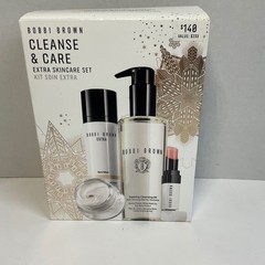 Bobbi Brown Cleanse & Care Extra Skincare Set 4pc Cleansing Oil Eye Cream Balm