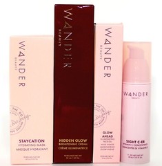 4Pc Wander Beauty Glow Ahead Face Oil, Brightening Cream, Sight C-ER MORE RV$170