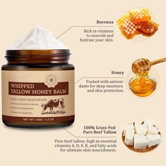 Crema De Cebo De Res Miel 4.2 Oz Para La Cara y La Piel Sevo Cevo Sebo En Oferta