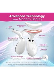 Biiney pinknext glow LIMITED EDITION 7 color LED NECK FACIAL THERAPY MASSAGER