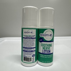 2 Pack! Epsom-It Soothing Epsom Salt Nerve Muscle Roll-on Lotion 3oz NEW (6 Oz.)