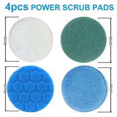 Brush Heads Set, 9 Pack 4 inches Cordless Electric Spin Scrubber Replaceable …