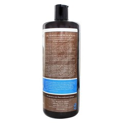 Dr. Woods Liquid Raw Black Soap with Fair Trade Shea Butter Peppermint,32 Oz