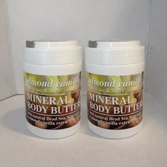2 Pack Dead Sea Collection Almond Vanilla Mineral Body Butter New Sealed