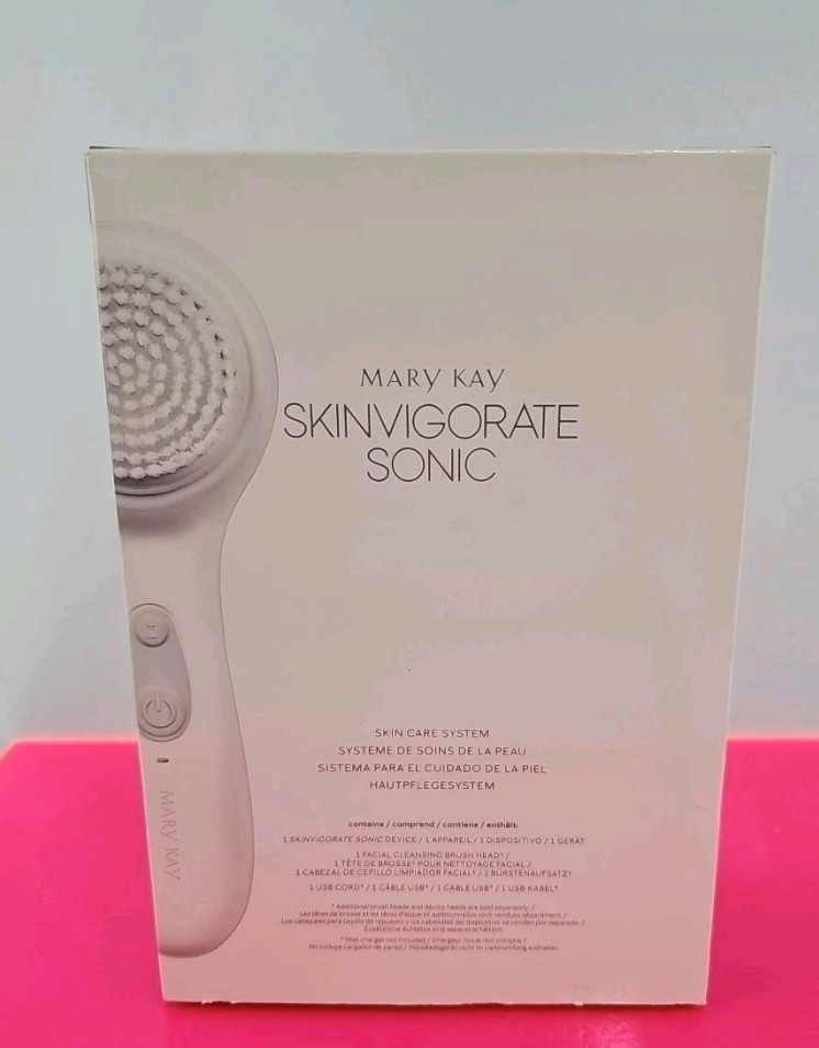 Mary Kay SKINVIGORATE SONIC Skin Care System w/ Brush Head • USB Charger • NIB