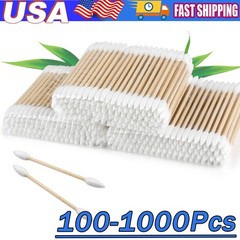 100~1000X Bamboo Cotton Buds Swab Eco Friendly Vegan Organic Natural Wood Sticks