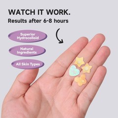 Dazzlook Cute Pink Heart Pimple Patch 0.21 Count (Pack of 48), Multicolored
