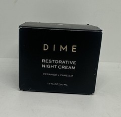 DIME Restorative Night Cream, Ceramide + Camellia, 1.7 oz/50 mL