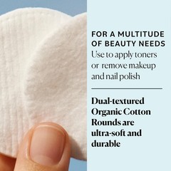Sky Organics Organic Cotton Rounds For Sensitive Skin 100 Pure Gots Certified