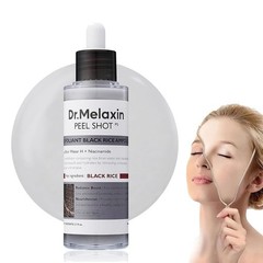 1-3X Dr. Melaxin Peel Shot Glow Black Rice Peeling Ampoule, Exfoliating Scrub~