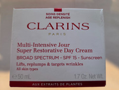 Clarins Multi-Intensive Jour Super Restorative Day Cream 1.7 oz SPF 15 Sunscreen