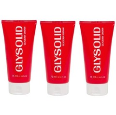 Glysolid Skin Moisturizer Cream Pack of 3 Fragrance Free 2.54 Fl Oz Each