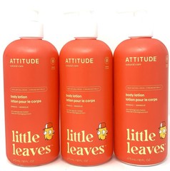 ATTITUDE Body Lotion for Kids Mango Scent, 16oz/473ml Each 3-Pack
