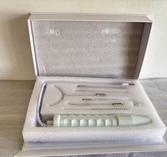 Pure NuDerma Clinical Neon/Argon High Frequency Skin Therapy Wand with 6 Works