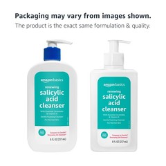 Amazon Basics Exfoliating Face Wash Cleanser, Renewing 8 Fl Oz (Pack of 1)