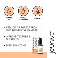 Jeunive Citrus Stem Cells Vitamin C Serum with Anti-Aging Hyaluronic Acid & ….