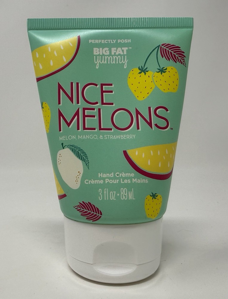 Perfectly Posh Nice Melons Big Fat Yummy Hand Crème Melon Mango Strawberry